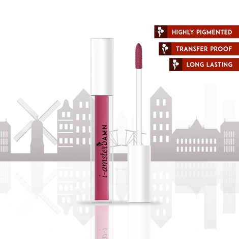 Buy I-AmsterDAMN Liquid Lipstick, Matte, Pink, Tulipa Triumph - Kung Fu 19 (3 ml) - Purplle