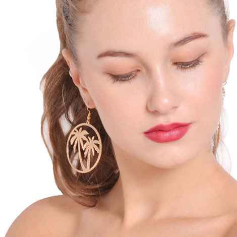 Buy Ferosh Carlin Coconut Earrings - Purplle