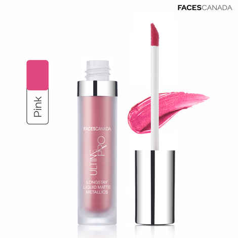Faces Canada Ultime Pro Longstay Liquid Matte Lipstick - Metallics Pink 02 (6 ml)