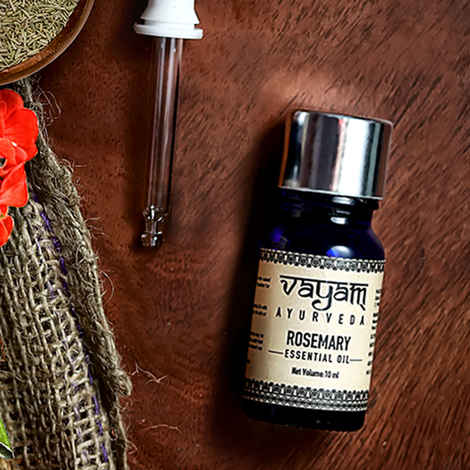 Vayam Ayurveda Pure Essential Oil - Rosemary (10 ml) | Ayurvedic | Natural | Herbal | Pure | Sulphate free | Paraben Free