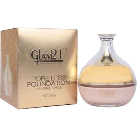 Buy Glam21 Cream Foundation Pore Less SPF 25 (50 g) F6503-01 - Purplle
