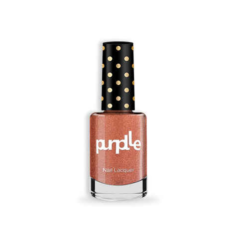 Purplle Nail Lacquer, Brown, Glitter - High On Horror 5 | High Shine | Quick Drying | Consistent Shade | One-swipe Application