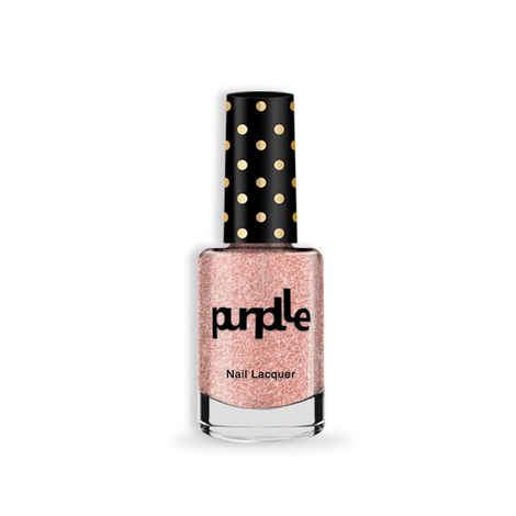 Purplle Nail Lacquer, Brown, Glitter - High On Sky Diving 9 | High Shine | Quick Drying | Consistent Shade | One-swipe Application
