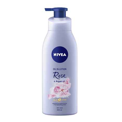 NIVEA Body Lotion Oil in Lotion Rose & Argan Oil For Dry Skin 400ml