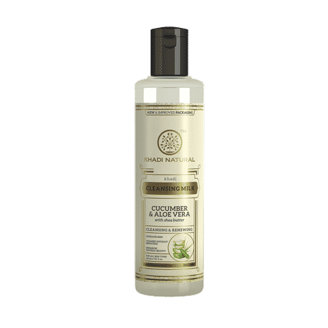 Khadi Natural Ayurvedic Cucumber & Aloever Cleansing Milk (210 ml)