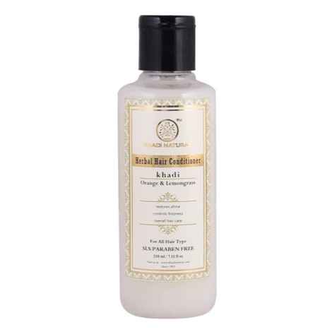Buy Khadi Natural Ayurvedic Orange Lemongrass Hair Conditioner Sls & Paraben Free (210 ml) - Purplle