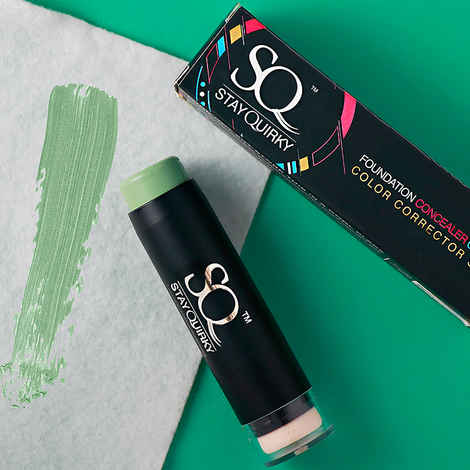 Buy Stay Quirky Foundation Concealer Contour Color Corrector Stick, Green - Roleplay 10 (6.5 g) - Purplle