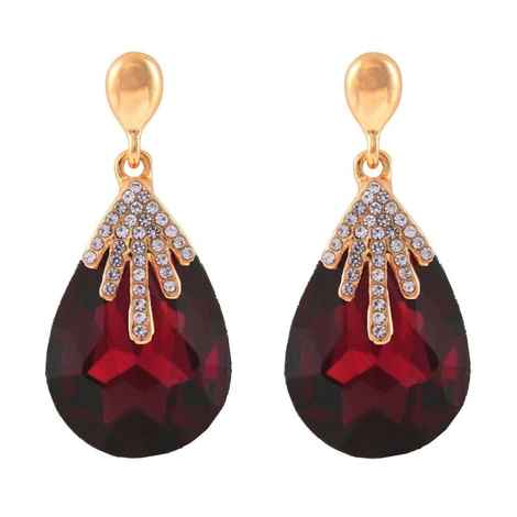 Buy Crunchy Fashion Dangle Earring Gold Women - Purplle