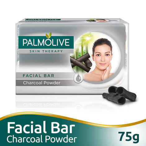 Buy Palmolive Skin Therapy Soap Bar with Charcoal Powder (75 g) - Purplle