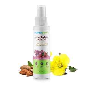 Mamaearth Root Restore Hair Oil (100 ml) With Bhringraj, Jojoba, Almond, Olive, Rosemary Oil And Vit. E