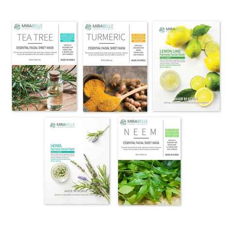 Mirabelle Korea Oily Skin Face Sheet Mask Combo Pack Of 5 (25 ml)