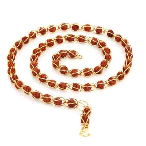 Buy Sukkhi Gorgeous Gold Plated Rudraksh Mala Chain for Men - Purplle