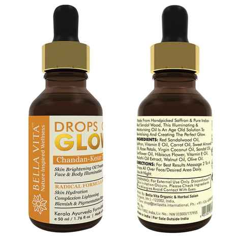 Bella Vita Organic Drops of Glow Skin Brightening Oil (50 ml)