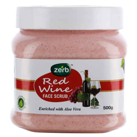 Buy Zerb Redwine Face Scrub (500 g) - Purplle