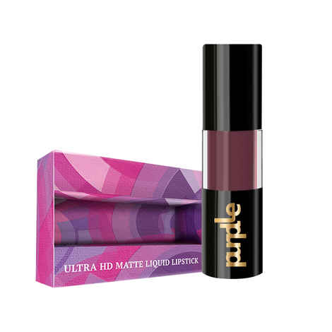 Purplle Ultra HD Matte Liquid Lipstick, Pink, My First Workday 27 (4.8 ml) | Highly Pigmented | Non-drying | Long Lasting | Easy Application | Water Resistant | Transferproof | Smudgeproof | (4.8 ml)