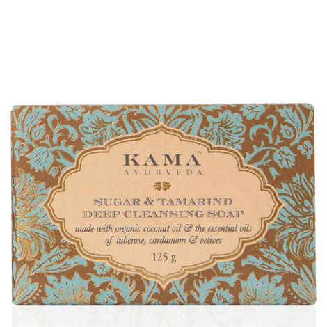 Buy Kama Ayurveda Sugar & Tamarind Ayurvedic Deep Cleansing Soap (125 g) - Purplle