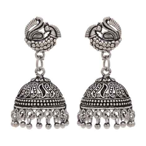 Buy Kord Store Special Peacock Design Indian Traditional Earring Jhumki KSEAR70065 - Purplle