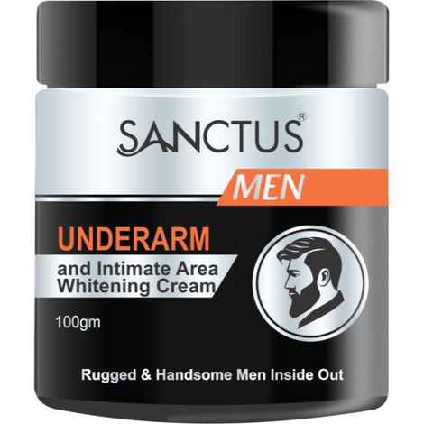 Buy Sanctus Underarm & Intimate Area Whitening Cream For Men (100 g) (Best Whitening Cream For Men - Advanced Odour Control Formula) - Purplle