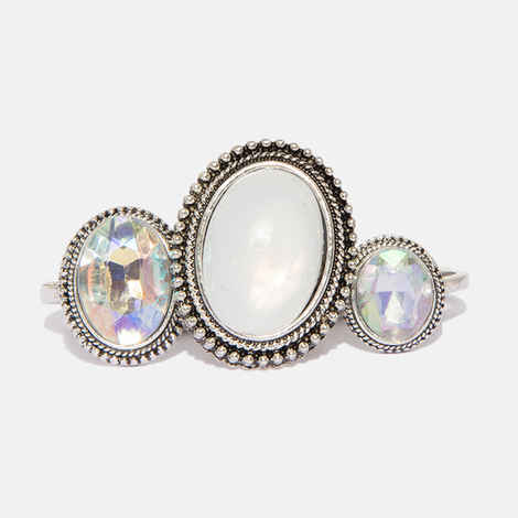 Buy Ferosh Allira Oxidized Silver Ring Set - Purplle