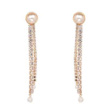 Buy Ferosh Marge Rhinestone Drop Earrings - Purplle