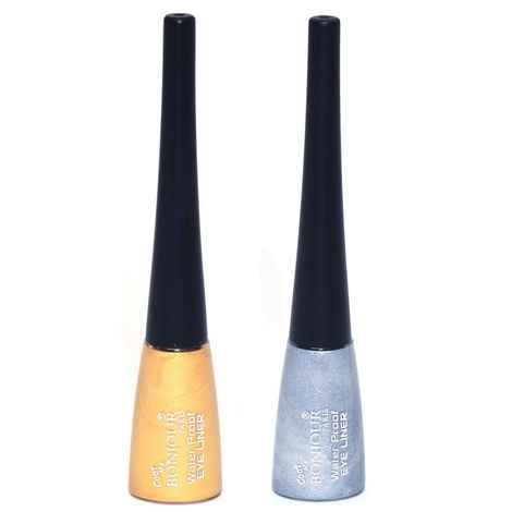 Bonjour Paris Waterproof Eye Liner, Gold/Silver (10 ml)