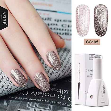 Buy Azure Beauty 2018 New Arrival Rose Gold gel nail polish primer Gel Lacquer nail gel lak gel polish Arts For Manicure (CG195) (12 ml) - Purplle