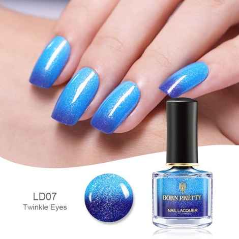 BORN PRETTY Thermal Nail Polish Temperature Color Changing Nail Art Varnish Manicure Varnish Long Lasting Poilsh12 Colors (BP-LD07) (6 ml)