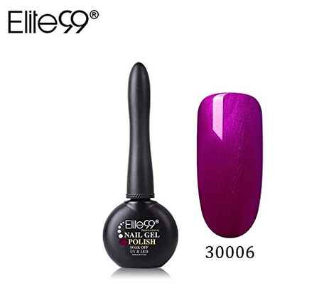 Elite99 3rd Generation Gel Polish Long Lid Convenient Operation UV LED Gel Varnishes Soak Off Nail Gelpolish Imported Nail Polish (30006) (12 ml)