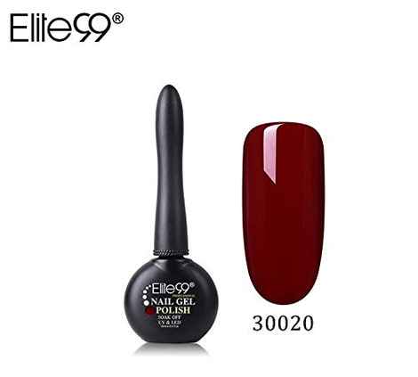 Elite99 3rd Generation Gel Polish Long Lid Convenient Operation UV LED Gel Varnishes Soak Off Nail Gelpolish Imported Nail Polish (30020) (12 ml)