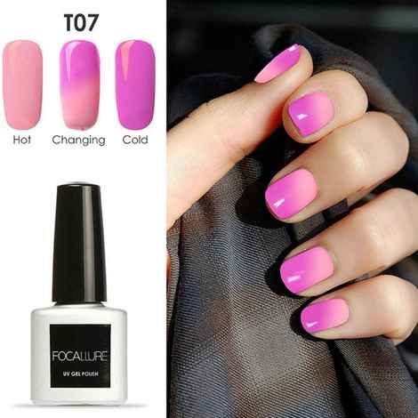 Buy Focallure Color Temperature Changing Nail Polish Long Lasting Temperature Variation Manicure Nail Polish (FL- T7) (7 ml) - Purplle