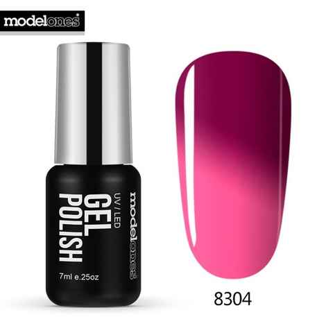 Modelones Fashion Color Thermal Gel Polish UV Led Change Color Temperature Nail Gel Polish DIY Glitter Nail Polish (MS-8304) (7 ml)
