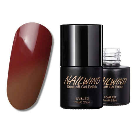 Buy NAILWIND Temperature Changing Chameleon Gel Nail Polish UV Soak-Off Semi White Vernis Permanent Gel Varnishes Nail Art (NW-T22) (7 ml) - Purplle