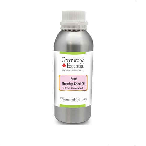 Greenwood Essential Pure Rosehip Seed Oil (Rosa rubiginosa) 100% Natural Therapeutic Grade Cold Pressed (300 ml)