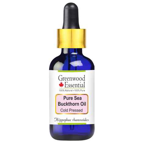 Buy Greenwood Essential Pure Sea Buckthorn Oil (Hippophae rhamnoides) with Glass Dropper 100% Natural Therapeutic Grade Cold Pressed (30 ml) - Purplle