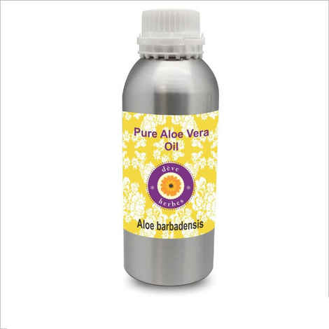 Buy Deve Herbes Pure Aloe Vera Oil (Aloe barbadensis) 100% Natural Therapeutic Grade (300 ml) - Purplle