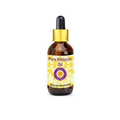 Buy Deve Herbes Pure Hibiscus Carrier (Infused) Oil (Hibiscus rosa-sinensis) with Glass Dropper Natural Therapeutic Grade 100ml - Purplle