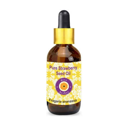 Buy Deve Herbes Pure Strawberry Seed Oil (Fragaria ananassa) with Glass Dropper Natural Therapeutic Grade 15ml - Purplle
