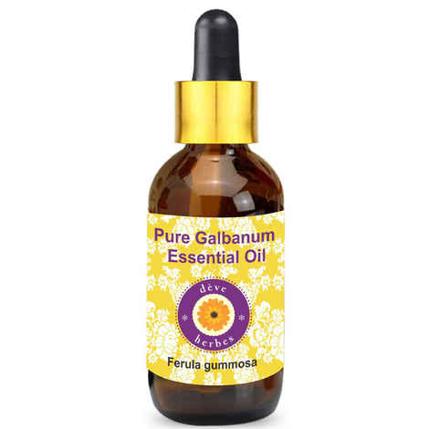 Buy Deve Herbes Pure Galbanum Essential Oil (Ferula gummosa) with Glass Dropper Natural Therapeutic Grade Steam Distilled 5ml - Purplle
