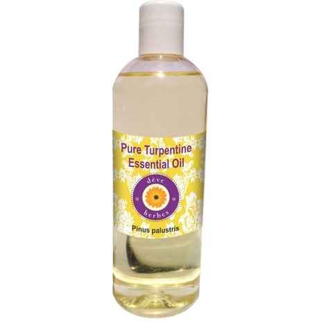 Deve Herbes Pure Turpentine Essential Oil (Pinus palustris) 100% Natural Therapeutic Grade Steam Distilled (200 ml)
