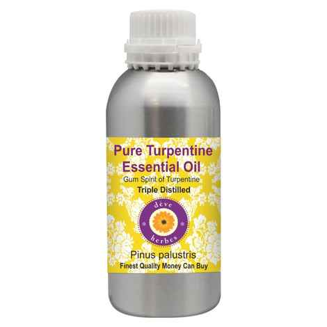 Buy Deve Herbes Pure Turpentine Essential Oil (Pinus palustris) Natural Therapeutic Grade Steam Distilled 630ml - Purplle
