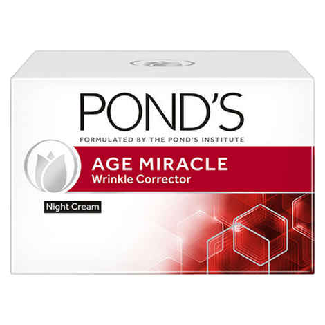 Pond's Age Miracle Youthful Glow Night Cream SPF 15 PA++ | For Anti Ageing | Fades Spots | Boost Radiance | 50g