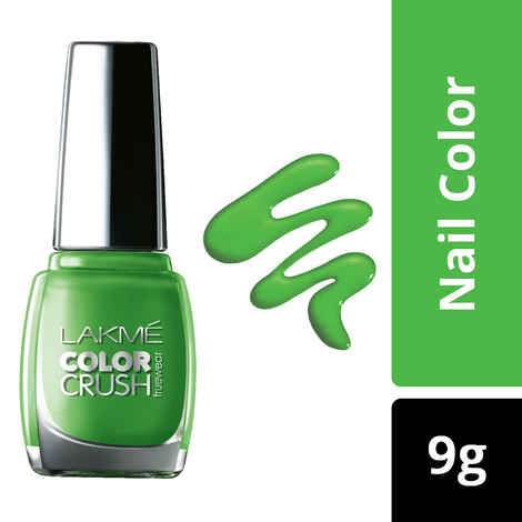 Buy Lakme True Wear Color Crush Nail Color - Green 06 (9 ml) - Purplle