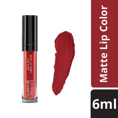 Buy Lakme Absolute Matte Melt Liquid Lip Color - Red Smoke (6 ml) - Purplle