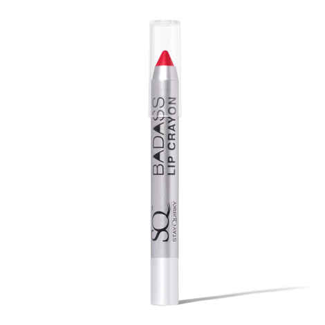 Stay Quirky BadAss Lip Crayon|Transfer-Proof| Smudge-Proof| Intense Pigmentation| Lipstick|Vegan| Red - Bitin' You Know What 3 (2.8 g)