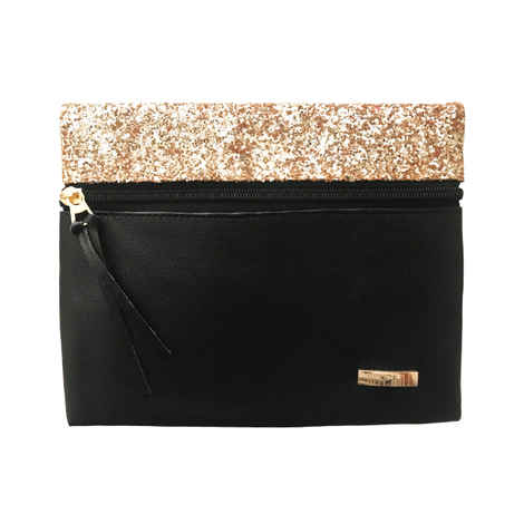 Milani Black Glitter Pouch
