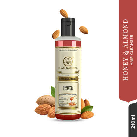 Buy Khadi Natural Ayurvedic Honey & Almond Hair Cleanser (210 ml) - Purplle
