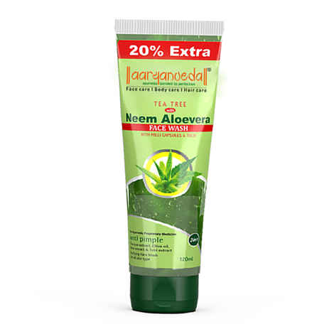 Buy Aryanveda Tea Tree Face Wash, (120 ml) - Purplle