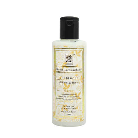Khadi Gold Shikakai And Honey Herbal Hair Conditioner SLS & Paraben Free (210 ml)
