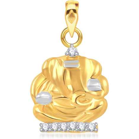 Buy Srikara Alloy Gold Plated CZ / AD Bhupati Fashion Jewellery Pendant with Chain - SKP1613G - Purplle