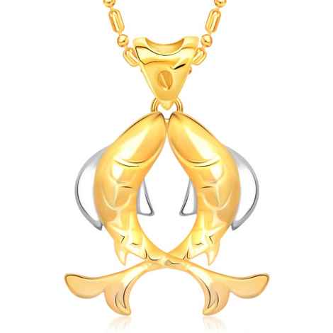 Buy Srikara Alloy Gold Plated CZ / AD Pieces Fashion Jewellery Pendant with Chain - SKP2180G - Purplle